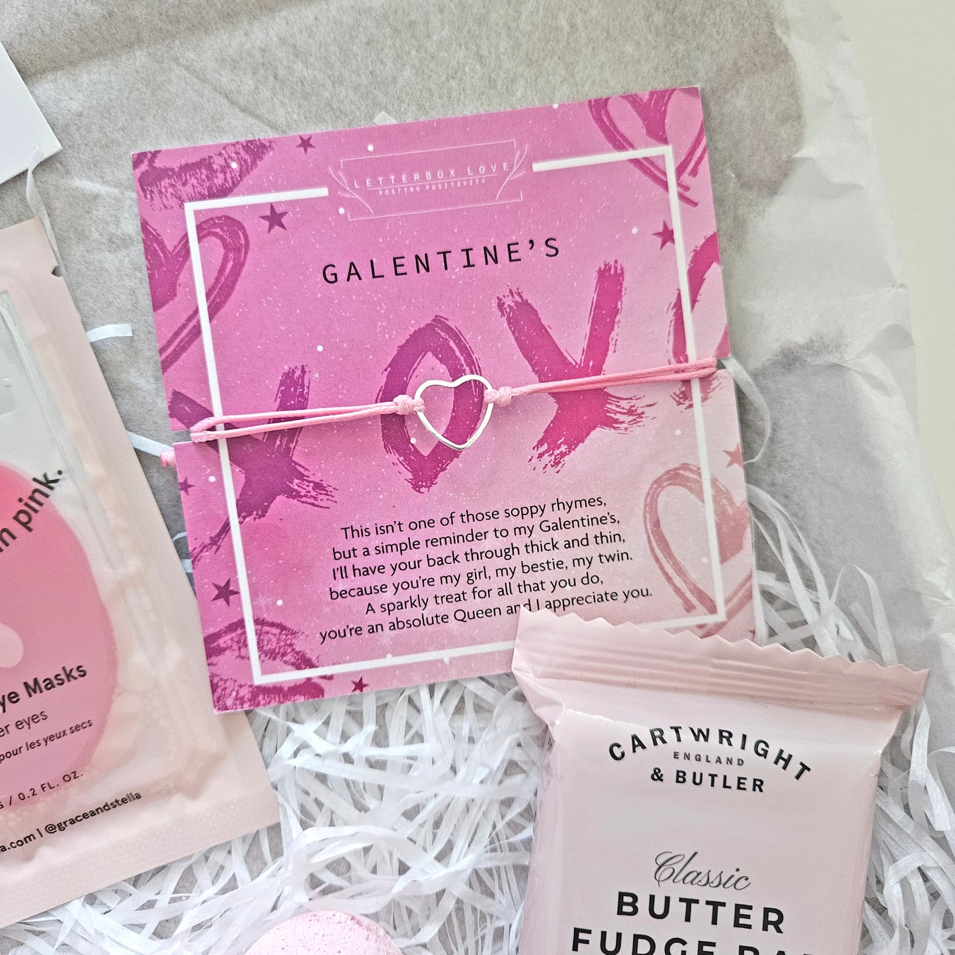 galentine's day bracelet pamper box