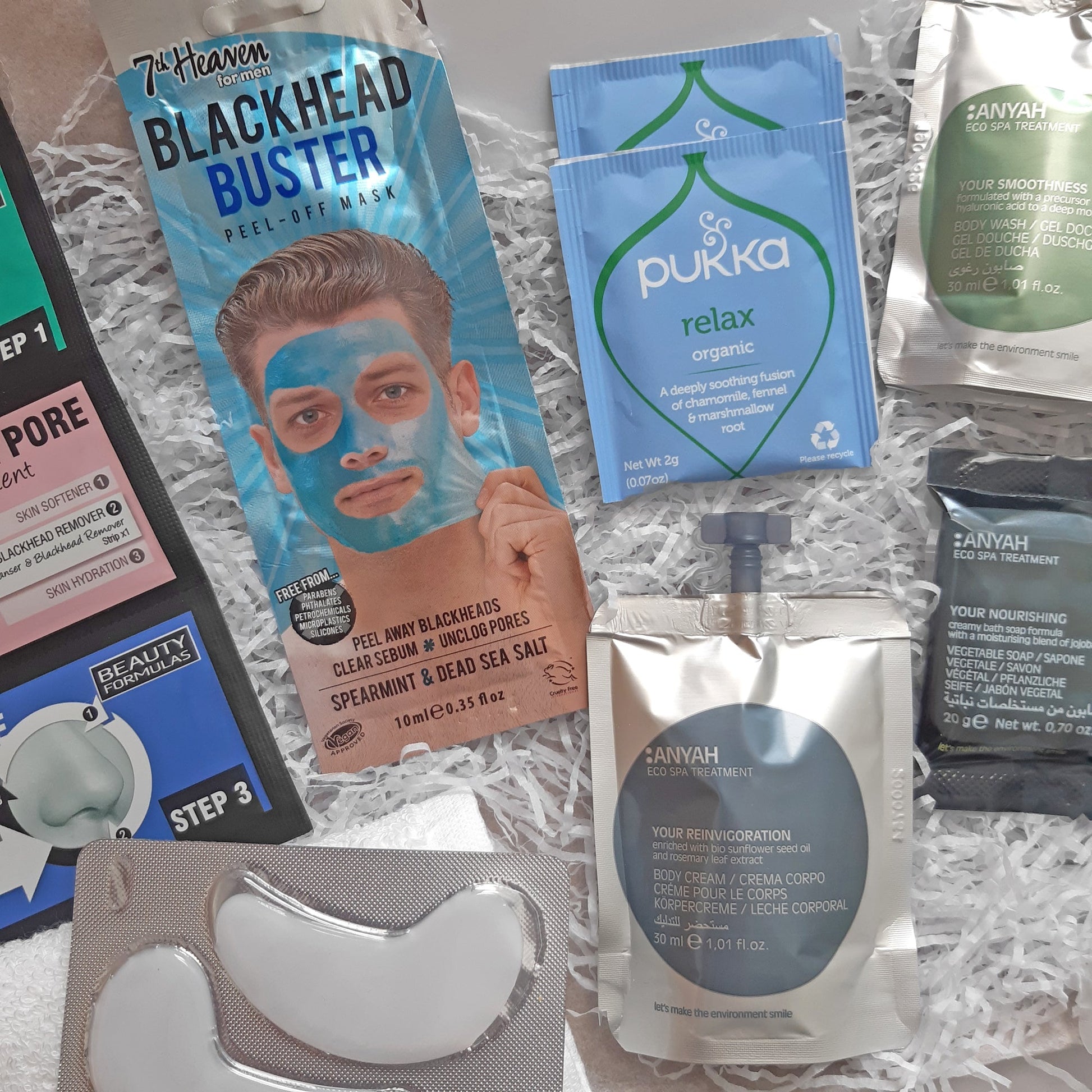 get well soon pamper baskets for guys hug in a box gift