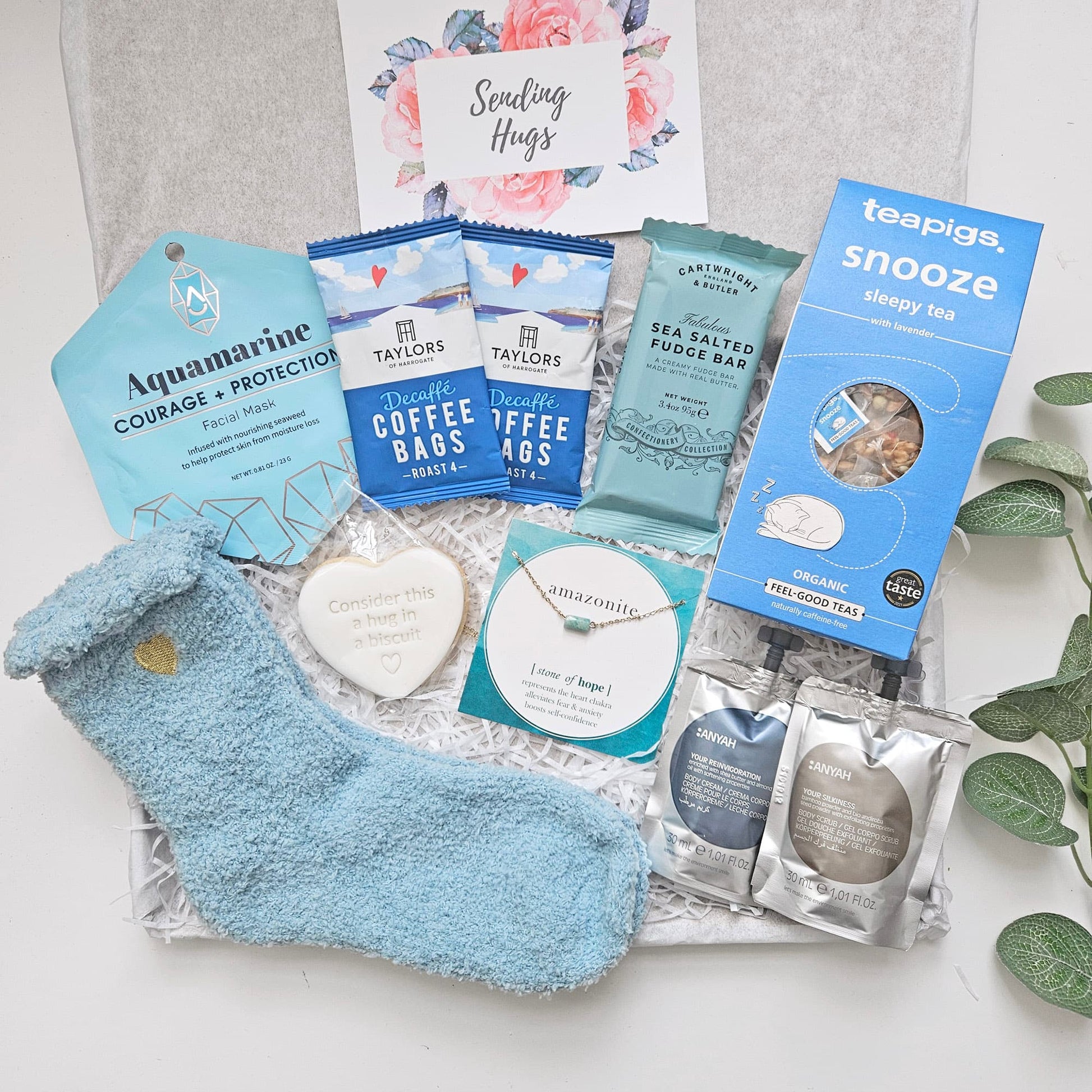 hug in a box care package for her thinking of you self care gifts for women