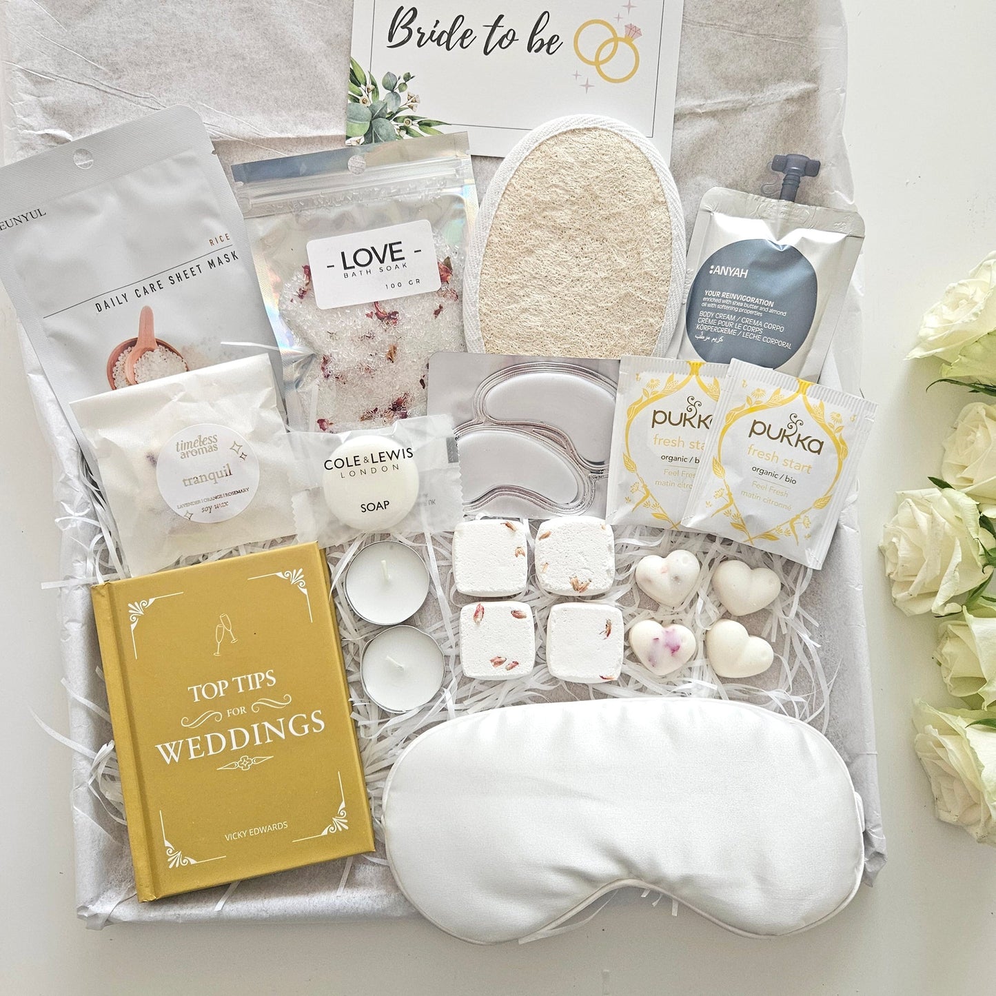 pre wedding pamper hamper bridal gifts