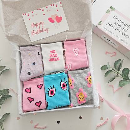 SOCKS GIFT BOX - 6 DESIGNS