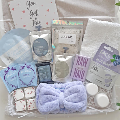 vegan self care hamper luxury pamper gift sets for female friends