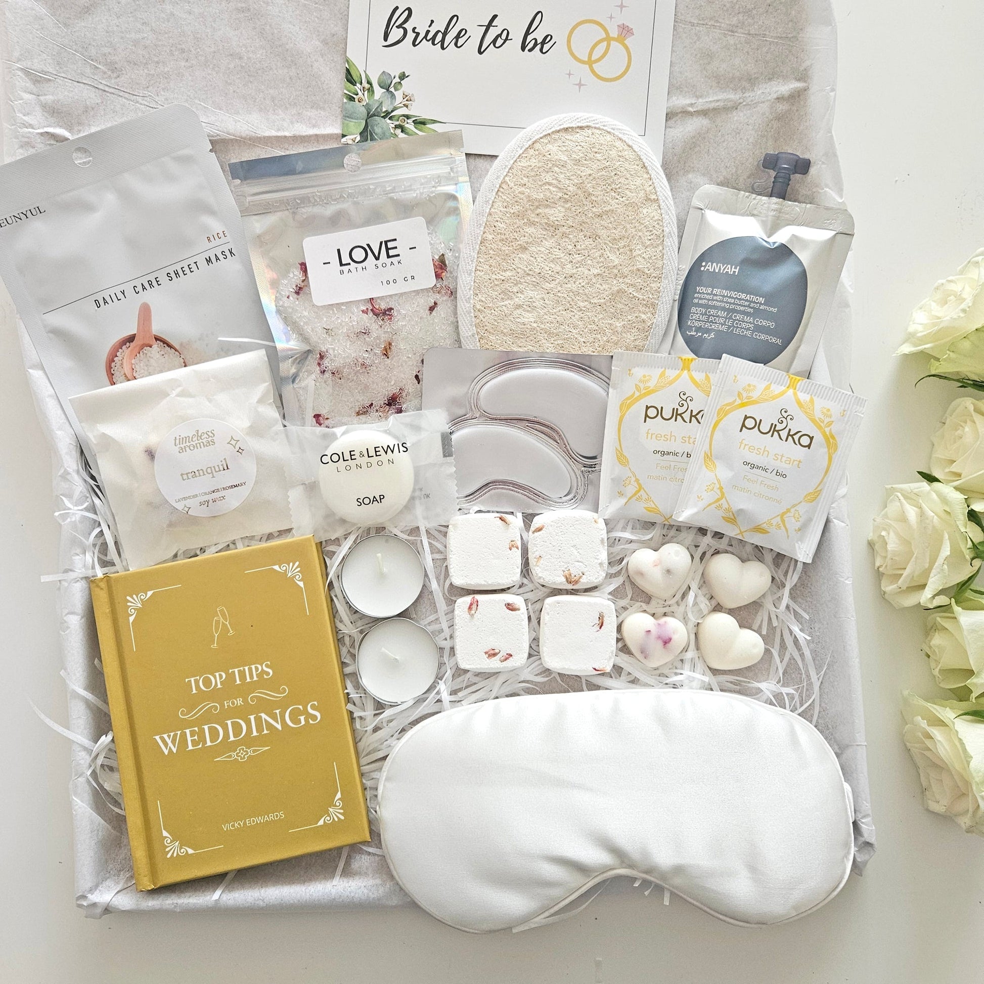 wedding pamper hamper bridal pamper gifts for the bride