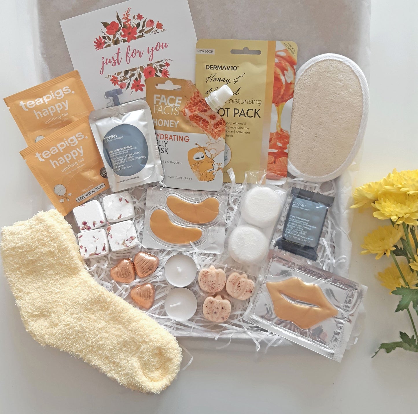 yellow autumn self care box