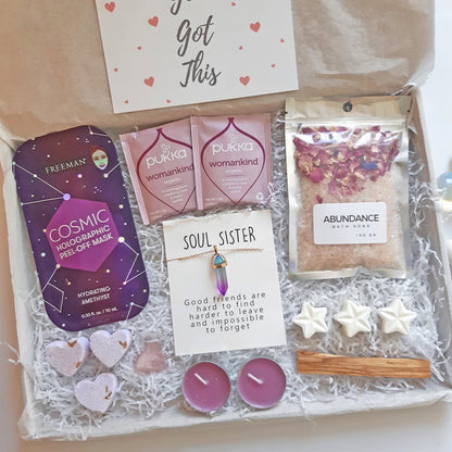 Purple pamper box | Soul sister pamper hamper for her