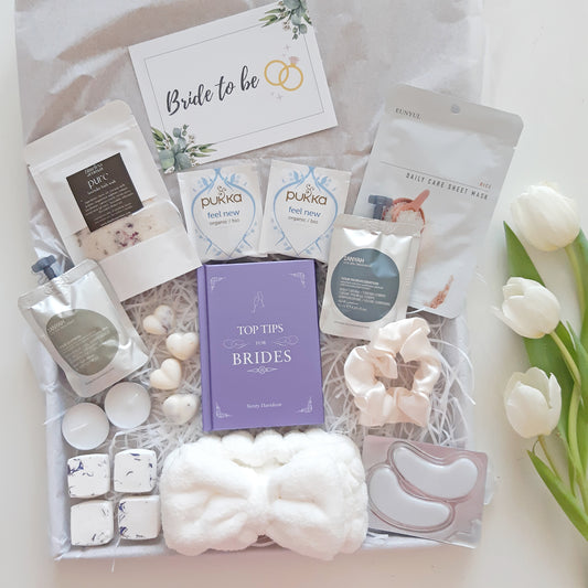 TOP TIPS FOR BRIDE WEDDING PAMPER GIFT BOX FOR FUTURE BRIDE, BRIDE TO BE UK