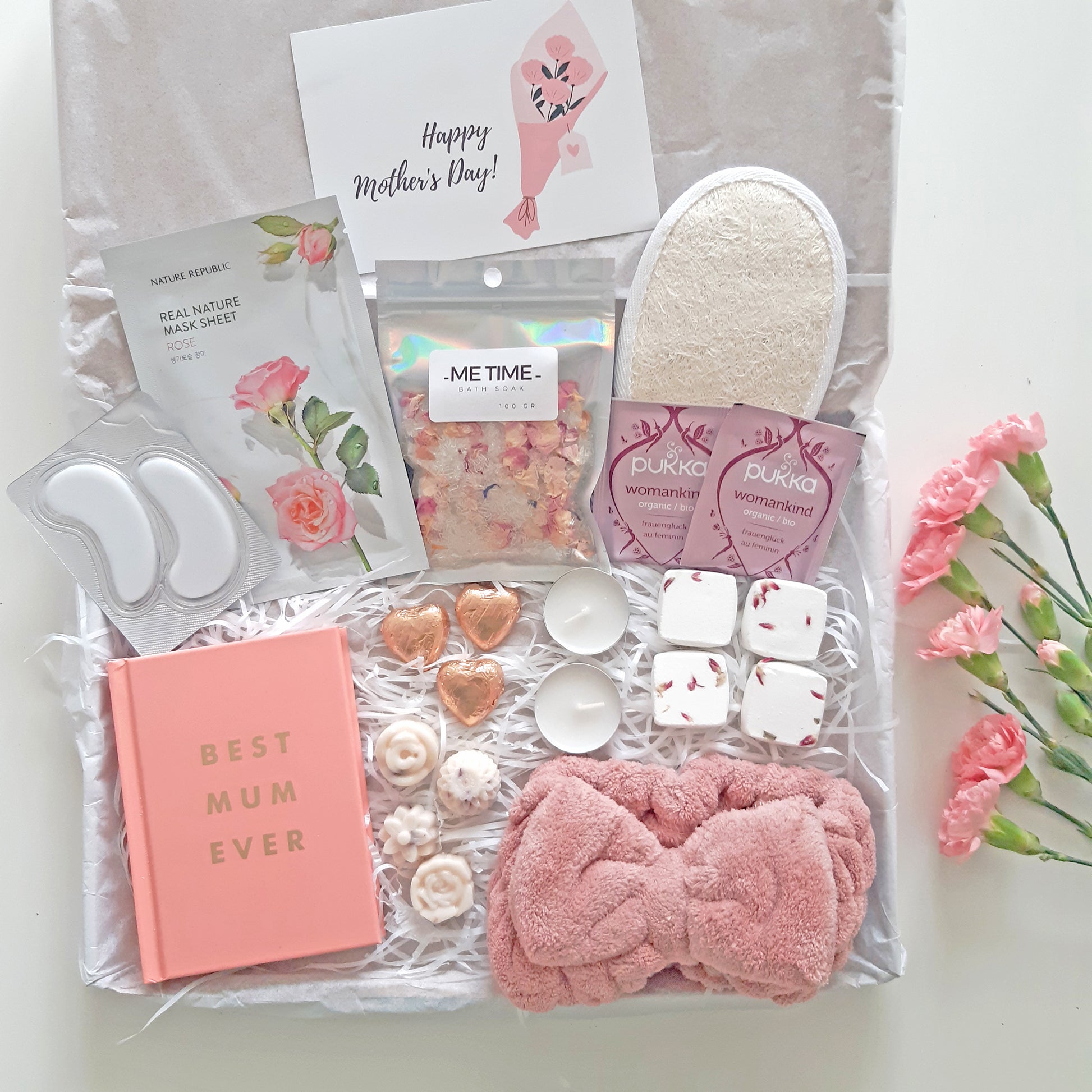 pink best mum ever pamper box | gift box for mum uk